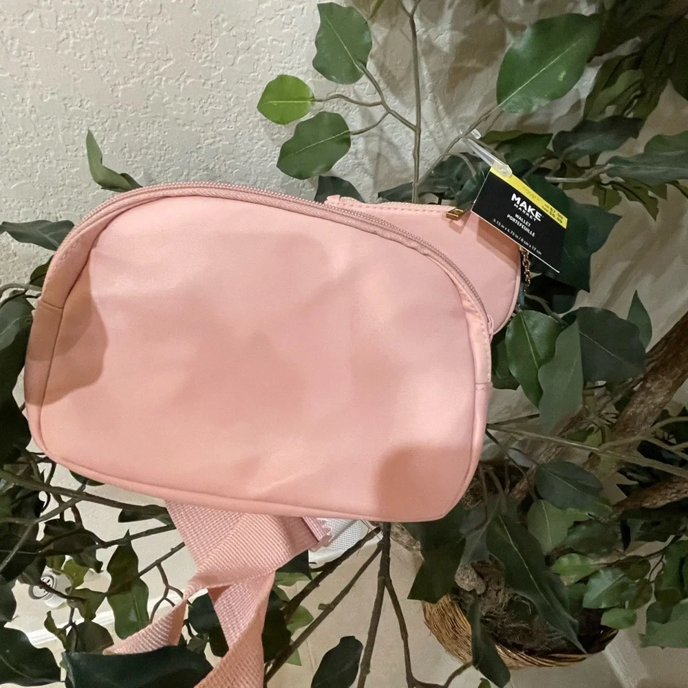 NWT MAKE MARKET 2 piece Crossbody Pink w coin purse to match backpack Both New